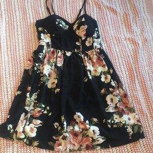 Floral bustier dress